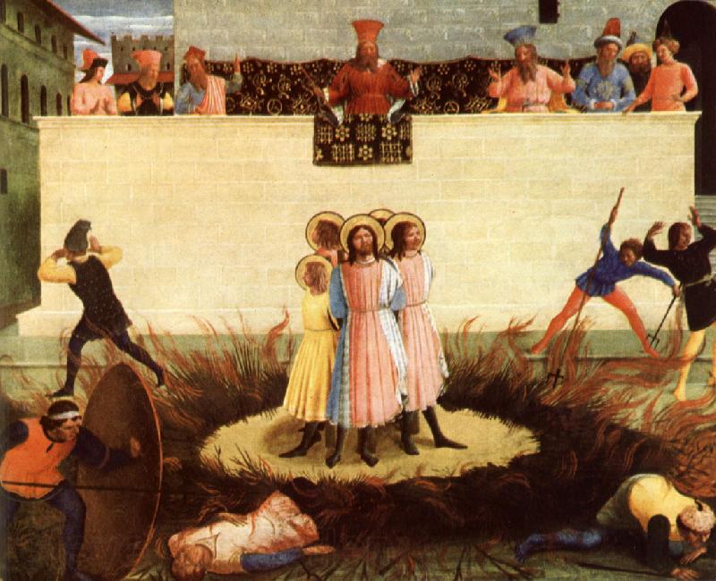 Fra Angelico The Attempted artyrdom of ss cosmas and damian